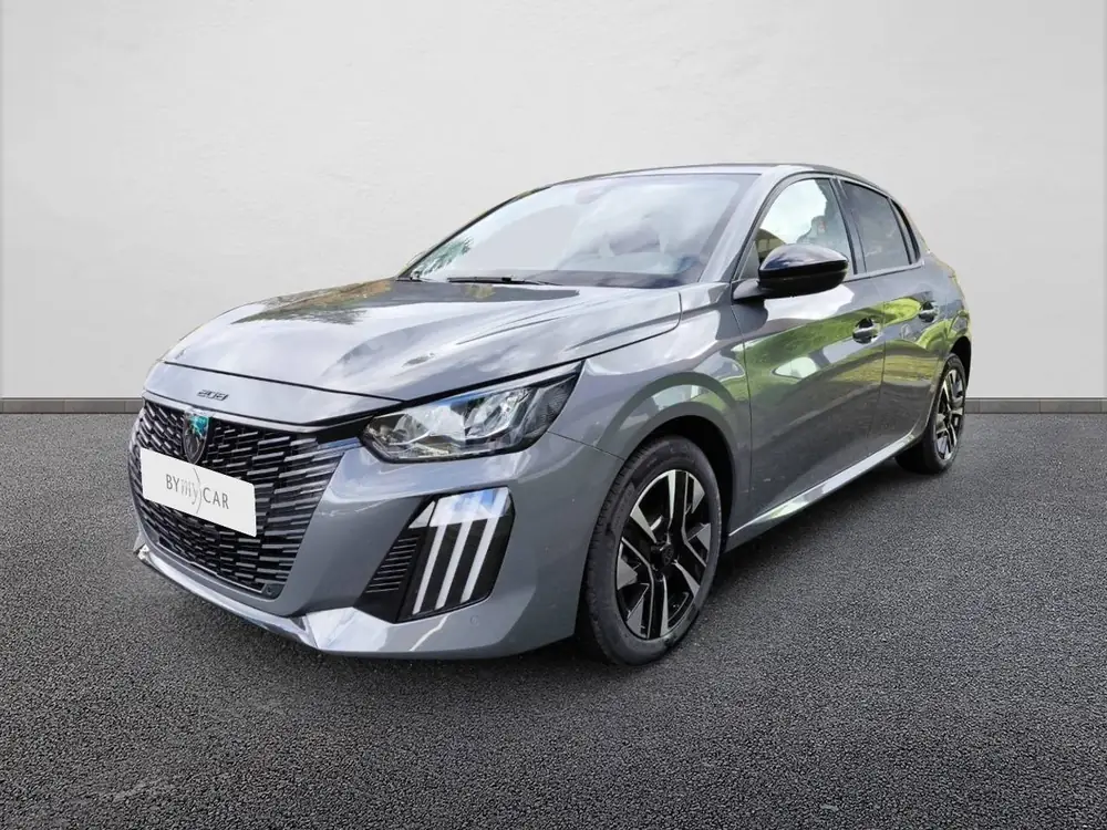 Vue extérieure d'une Peugeot 208 grise